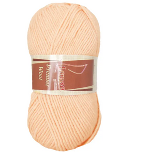 Пряжа Lanoso Premier Wool (Премьер Вул) №6917 персиковый, полушерстяная нитки для вязания. спицами и крючком 6917 фото