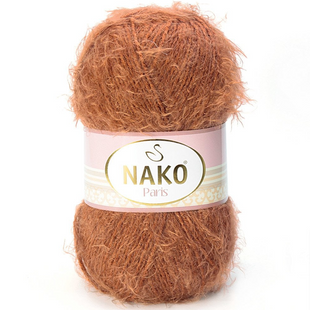ПряПряжа Nako Paris №5520 кориця (фантазійна пряжа) 100 г, 245 м 5520 фото