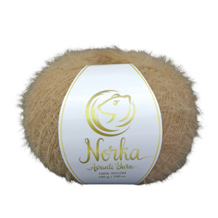 Пряжа Avanti Yarn Norka (Норка) №837 верблюжий, нейлон нитки для в'язання спицями і гачком 837 фото
