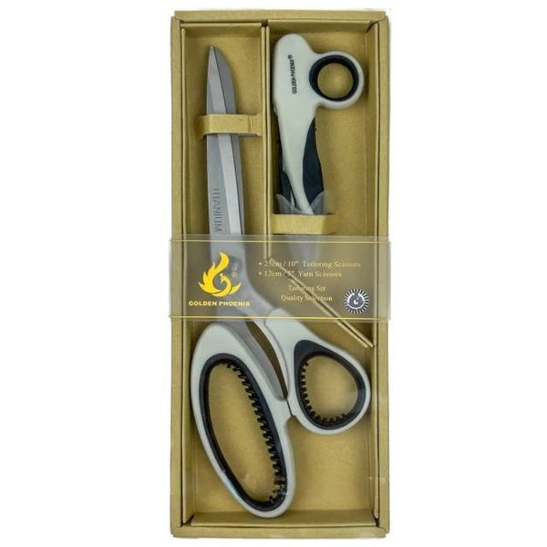Ножницы Golden Phoenix №6100 сірі для рукоделия, шитья и бытовых нужд 6100 фото