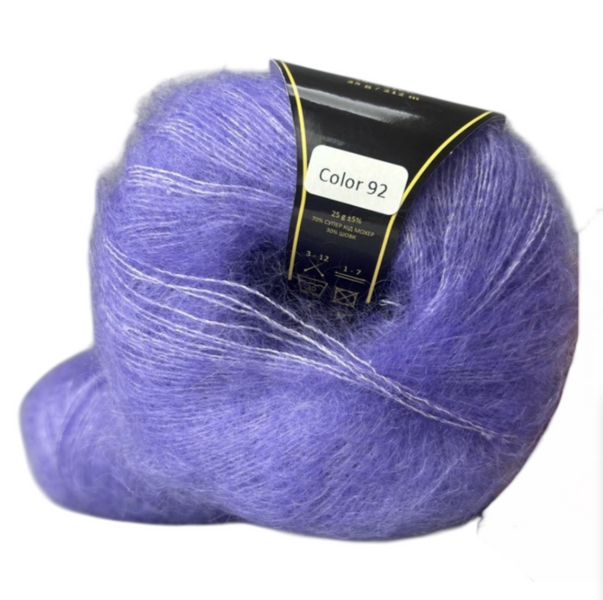 Пряжа Avanti Yarn SUPER KID SILK №92 анемона , пряжа-мохер з шовком, для в'язання гачком и спицями 92 фото