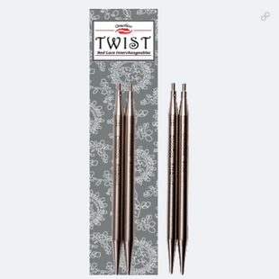 Спиці знімні ChiaoGoo Twist Lace 13 см №9 мм (L) сталеві для ручного в'язання (7505-13) 7505-13 фото