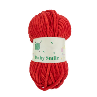 Пряжа Baby Smile (Бейби Смаил) №016 красный, плюшевая нитки велюр для вязания спицами и крючком 016 фото