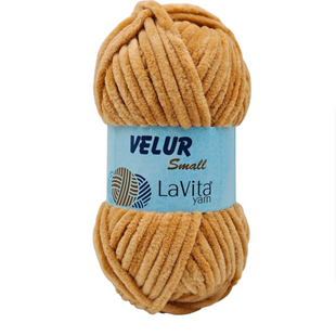 Пряжа Lavita Yarn Velur Small №1038 медовый (велюр) 50 г, 60 м 1038 фото