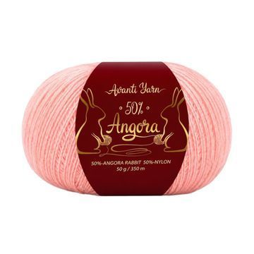 Пряжа Avanti Yarn Angora 50 (ангорский кролик, нейлон) 50г, 350 м