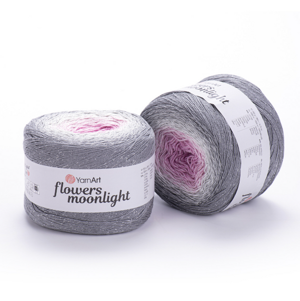 Пряжа YarnArt Flowers Moonlight №3293 пряжа бавовна з акрилом та металіком, нитки для ручного в'язання спицями та гачком 3293 фото Пряжа YarnArt Flowers Moonlight №3293 пряжа бавовна з акрилом та металіком, нитки для ручного в'язання спицями та гачком 3293 фото