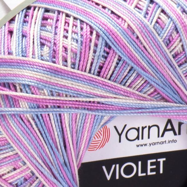 Пряжа YarnArt Violet Melange (Віолет Меланж) №3053 мерсеризована бавовна, для ручного в'язання спицями та гачком 3053 фото Пряжа YarnArt Violet Melange (Віолет Меланж) №3053 мерсеризована бавовна, для ручного в'язання спицями та гачком 3053 фото