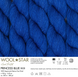 Пряжа Gazzal WOOL STAR №3828 синій пряжа мериносова вовна нитки для в'язання гачком и спицями 3828 фото 2