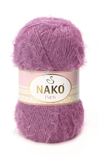 Пряжа Nako Paris №6499 бузковий (фантазійна пряжа) 100 г, 245 м 6499 фото