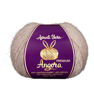 Пряжа Avanti Yarn Angora Premium (Ангора Преміум) №ЕF34/2013 ніжно-рожевий, ангора з люрексом і паєтками ЕF34/2013 фото