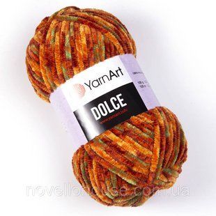 Пряжа Yarnart Dolce №810 - плюшева, велюр для в'язання спицями і гачком 810 фото