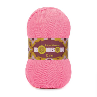 Пряжа Nako Bonbon Kristal №98239 рожевий (акрил) 100 г, 475 м 98239 фото