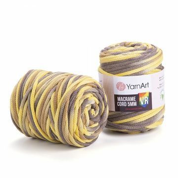 Пряжа YarnArt Macrame Cord 5 мм VR (бавовна, віскоза, поліестер) 500 г, 85м