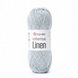Пряжа YarnArt Intense Linen №4133 світло-сірий меланж, віскоза з льоном, для ручного в'язання спицями та гачком 4133 фото 1