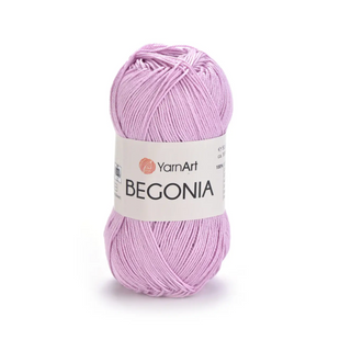 Пряжа Yarnart Begonia №5049 рожевий - бавовняна для в'язання спицями і гачком 5049 фото