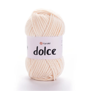 Пряжа Yarnart Dolce №779 ніжний персик - плюшева, велюр для в'язання спицями і гачком 779 фото