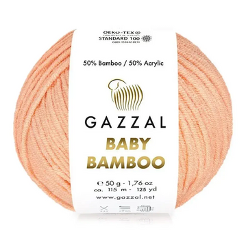 Пряжа Gazzal Baby Bamboo (бамбук , акрил) 50 г, 115 м