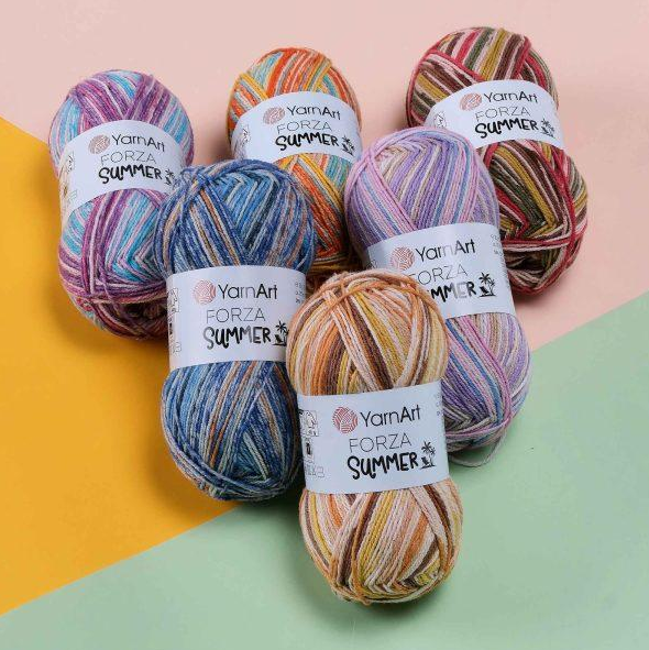 Пряжа YarnArt Forza Summer №6958 пряжа для шкарпеток 197 м, 50 г 6958 фото