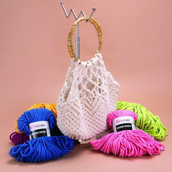 Yarnart MACRAME BRAIDED (Макраме Брейдед) №751 білий (Пряжа макраме, нитки для в'язання) 751 фото