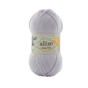 Пряжа Alize HAPPY KIDS №451 світло-сірий, пряжа вовна з бамбуком, для ручного в'язання спицями та гачком 451 фото