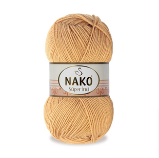 Пряжа Nako Super Inci №294 золотистий (вовна з акрилом) 100 г, 260 мня 294 фото