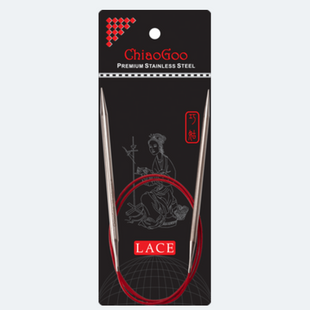 Спицы круговые 120 см №3 мм ChiaoGoo Red Lace стальные для вязания (7047-2,5) 7047-2,5 фото