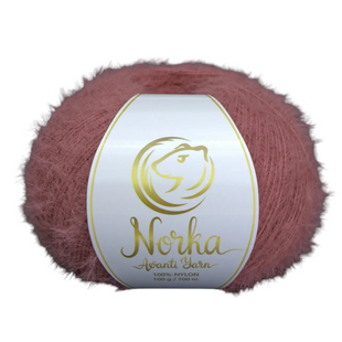Пряжа Avanti Yarn Norka (Норка) №814 цегляний, нейлон нитки для в'язання спицями і гачком 814 фото