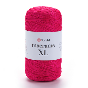 Пряжа YarnArt Macrame XL №163 красный, нитки для вязания макраме 163 фото