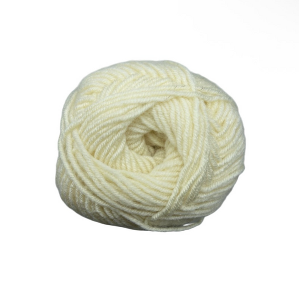 Пряжа Lady Yarn Super Wool №NW002 вершковий (напіввовна) 100 г, 260 м NW002 фото