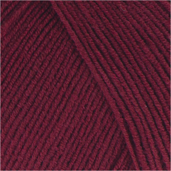 Пряжа Yarnart Cotton Soft №66 бордо - бавовна з акрилом для в'язання спицями та гачком 66 фото