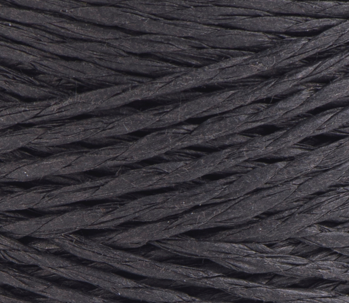 Рафія YarnArt Papiro Twisted (Папіро Твістед) №1309 чорний, целюлоза, нитки для в&rsquo;язання 1309 фото