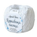 Пряжа Avanti Yarn Королевская Паетка 3+6 мм №15 белый, паетка в тон на хлопковой основе для вязания спицами и крючком 15 фото 1