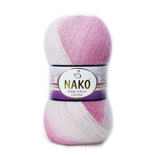 Пряжа Nako Mohair Delicate Colorflow №28081 (напіввовна) 100 г, 500 м 28081 фото
