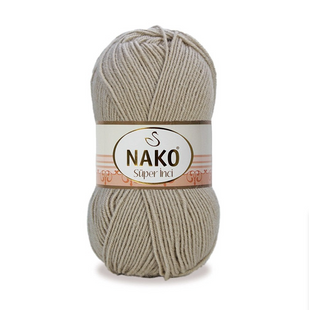 Пряжа Nako Super Inci №1199 світлий беж (вовна з акрилом) 100 г, 260 м 1199 фото