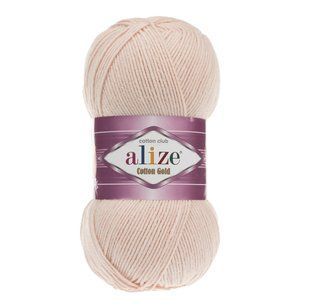 Пряжа Alize Cotton Gold (Котон Голд) №382 тілесний, бавовна, нитки для в'язання 382 фото