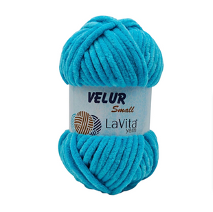 Пряжа Lavita Yarn Velur Small №5801 бирюзовый (велюр) 50 г, 60 м 5801 фото