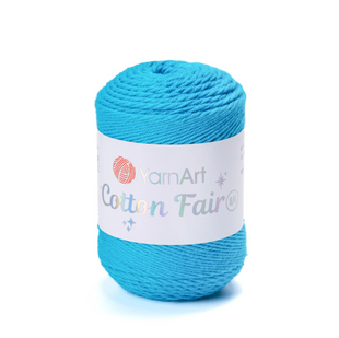 Пряжа YarnArt Cotton Fair 8/4 №5580 ярко-голубой (хлопковая) 50 г, 160 м 5580 фото