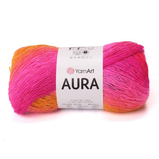 Пряжа YarnArt Aura №6509 рожевий (мохер, вовна) 100 г 480 м 6509 фото