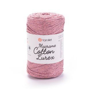 Пряжа Yarnart Macrame Cotton Lurex №743 фрез, нитки для в'язання макраме 743 фото