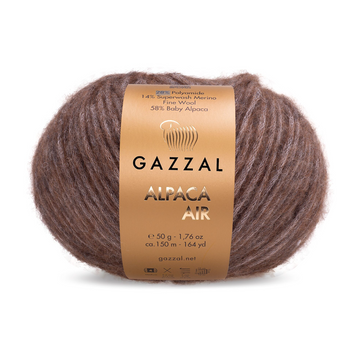 Пряжа Gazzal Alpaca Air (беби альпака, мериносовая шерсть, полиамид) 50 г, 150 м