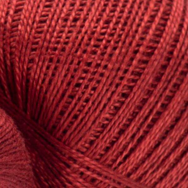 Пряжа YarnArt Iris №931 терракотовый, мерсеризованный хлопок нитки для вязания спицами и крючком 931 фото