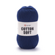 Пряжа Yarnart Cotton Soft №54 темно-синій - бавовна з акрилом для в'язання спицями та гачком 54 фото 1