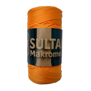 Пряжа Sultan MAKROME (Султан Макраме) №058 гарбузова пряжа для сумок макраме, нитки для в'язання спицями та гачком 058 фото
