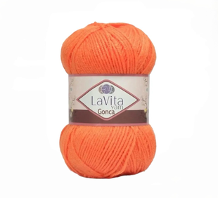 Пряжа LaVita Yarn Gonca (Гонка) №2317 помаранчевий, акрил, нитки для в&rsquo;язання 2317 фото