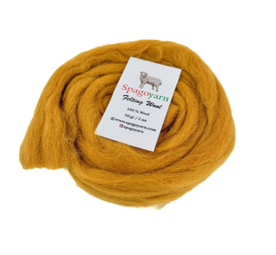 Вовна для валяння Spagoyarn FELT WOOL (Фелт Вул) № 87015 медовий (Пряжа 100% вовна, нитки для фелтингу) 87015 фото