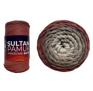 Пряжа Sultan Pamuk Makrome Batik №201 цегляний (макраме) 250 г 225 м 201 фото