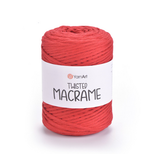 Пряжа YarnArt TWISTED MACRAME №773 червоний, нитки для макраме 773 фото
