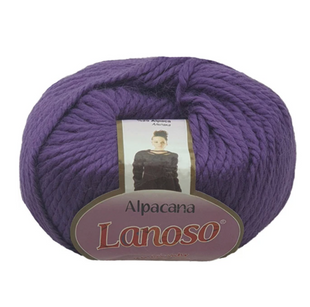 Пряжа Lanoso ALPACANA №3009 фіолетовий, пряжа вовна, альпака з акрилом, для ручного в'язання спицями та гачком 3009 фото
