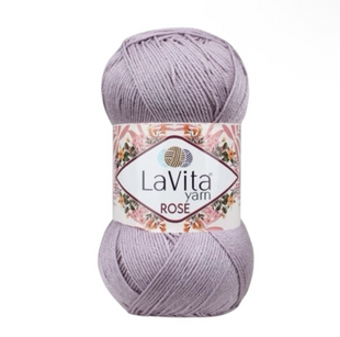 Пряжа LaVita Rose №5127 світло-лавандовий (акрил) 100 г, 350 м 5127 фото