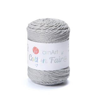 Пряжа YarnArt Cotton Fair 4/4 №5590 светло-серый (хлопковая) 50 г, 80 м 5590 фото